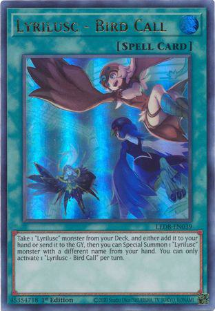 Lyrilusc - Bird Call - LED8-EN039 - Ultra Rare - 1st Edition