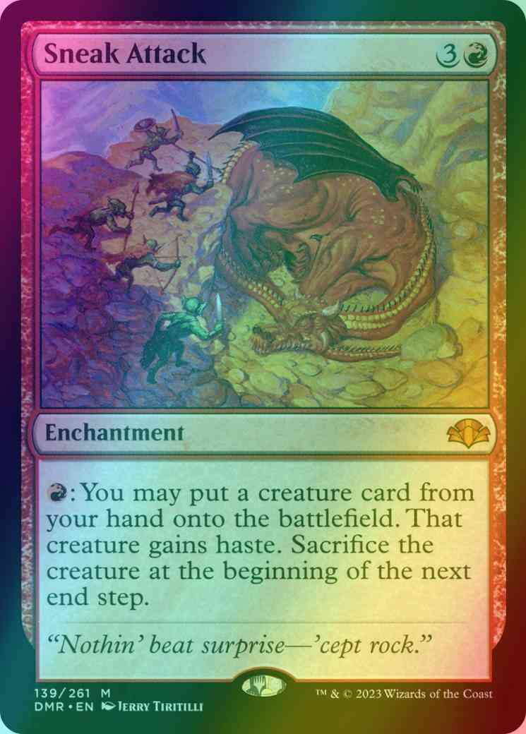 Sneak Attack [139] [Dominaria Remastered] [Foil] – Face to Face Games