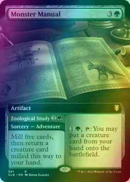 Monster Manual // Zoological Study [591] [Extended Art] [Commander Legends: Battle for Baldur's Gate] [Foil] – Face to Face Games
