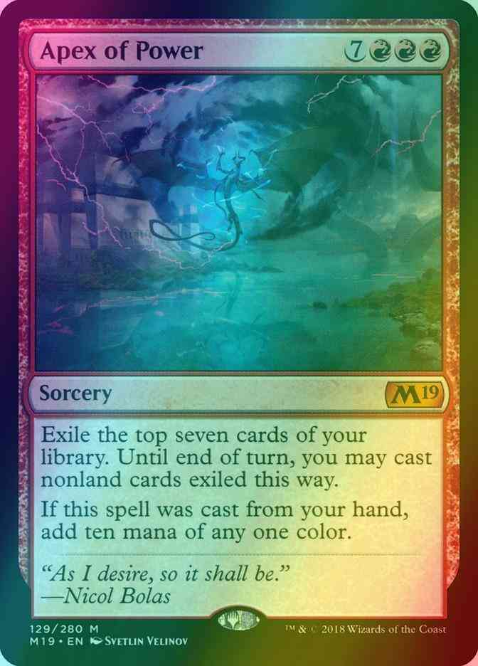 Apex of Power [129] [Core Set 2019] [Foil]  Face to Face Games