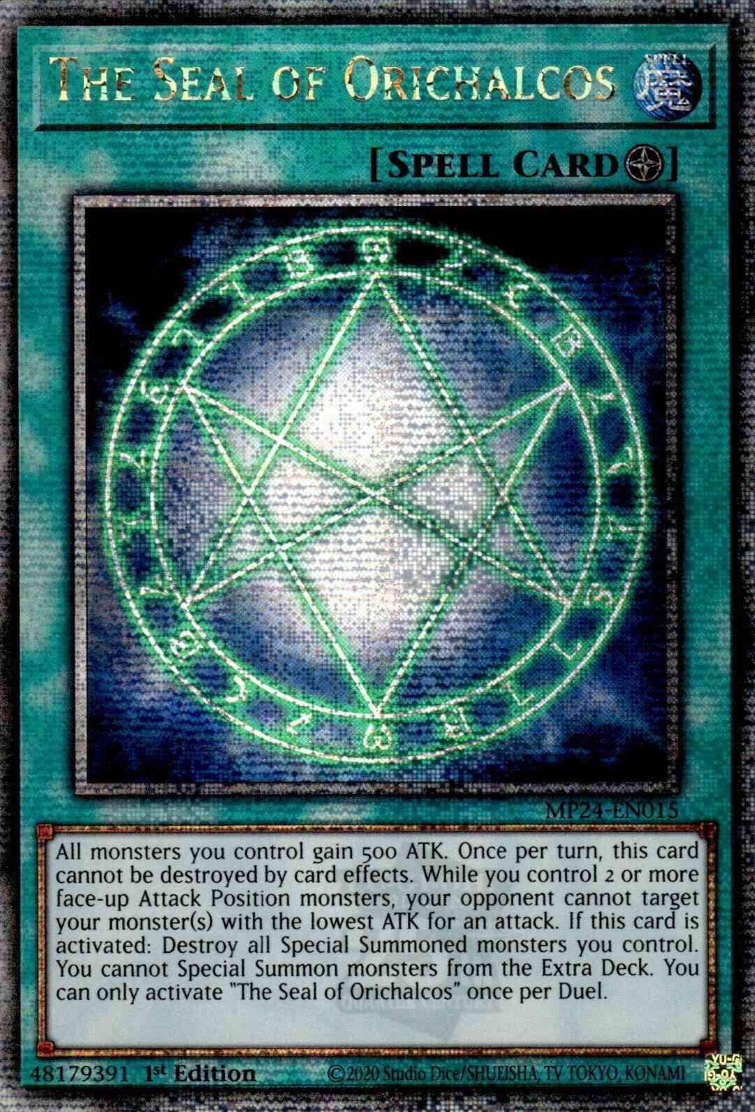 The Seal of Orichalcos - MP24-EN015 - Quarter Century Secret Rare - 1st Edition