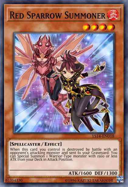 Red Sparrow Summoner - YS14-EN018 - Common - 1st Edition