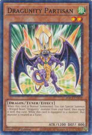 Dragunity Partisan - HAC1-EN159 - Duel Terminal Normal Parallel Rare - 1st Edition