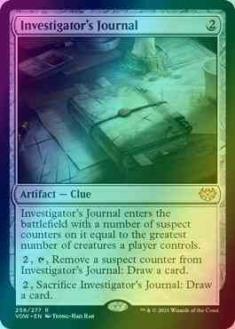 Investigator's Journal [258] [Innistrad: Crimson Vow] [Foil] – Face to Face  Games