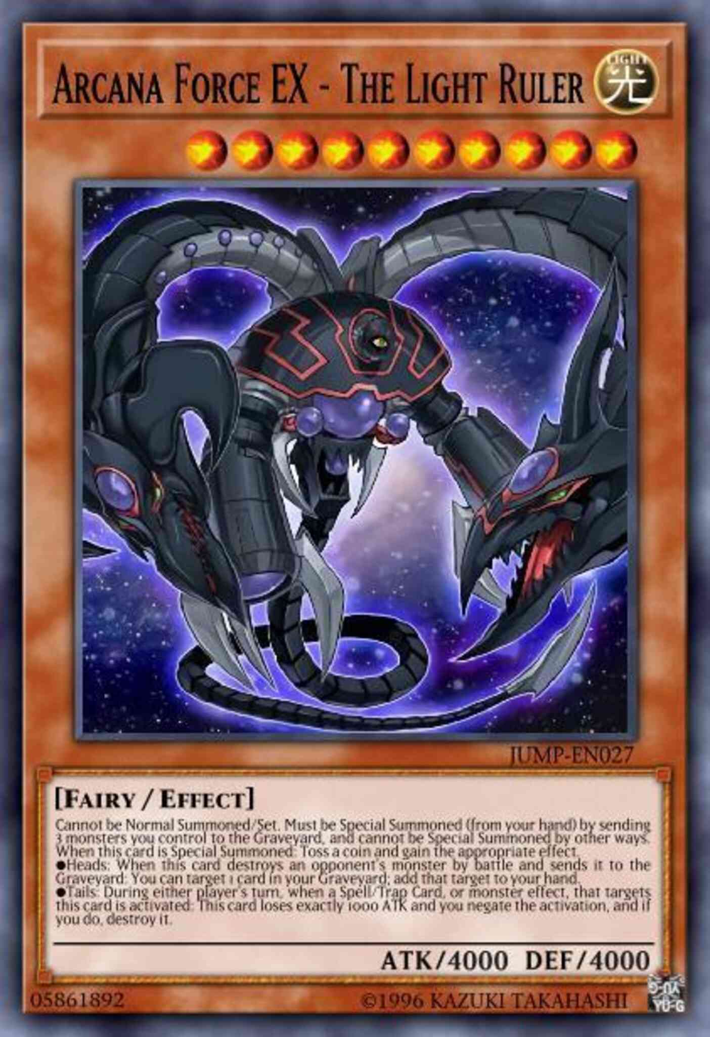 Arcana Force EX - The Light Ruler - DT06-EN002 - Duel Terminal Rare Parallel Rare - Duel Terminal