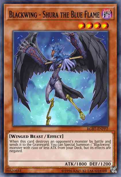 Blackwing - Shura the Blue Flame - RGBT-ENPP2 - Super Rare - Limited