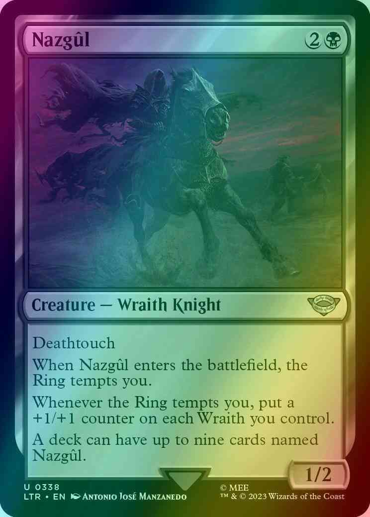 nazgul mtg cards Magic The Gathering Lord of the The Lord of the Rings Tales of Burbank Flying Wraiths you control have protection from Ring Nazgul | The Lord of