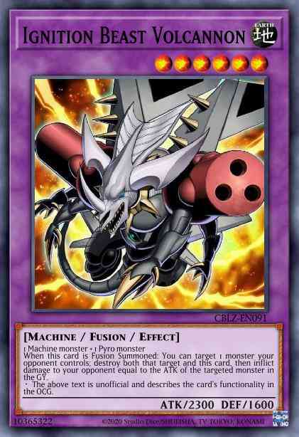 Ignition Beast Volcannon - CBLZ-EN091 - Common - Unlimited