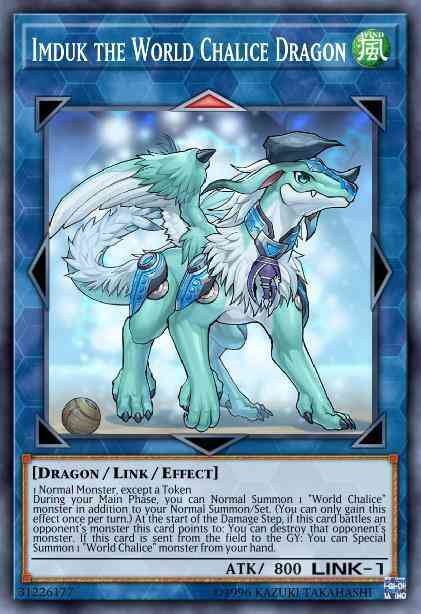 Imduk the World Chalice Dragon - MP18-EN066 - Rare - 1st Edition