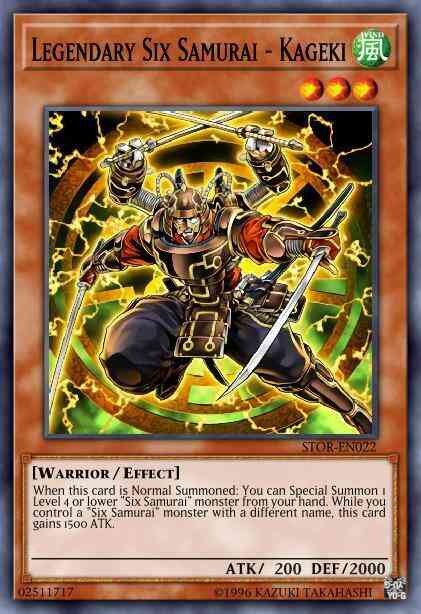 Legendary Six Samurai - Kageki - STOR-EN022 - Rare - Unlimited