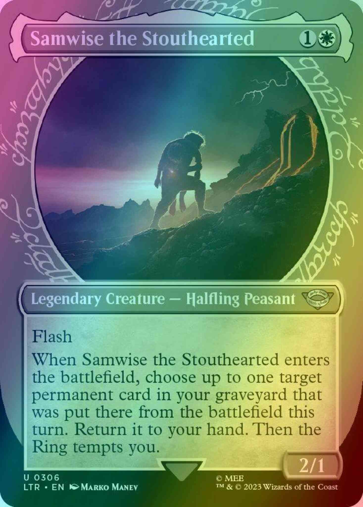 Samwise the Stouthearted [306] [Ring Showcase] [The Lord of the Rings:  Tales of Middle-earth] [Foil] – Face to Face Games