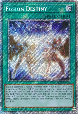 Fusion Destiny - RA03-EN270 - Platinum Secret Rare - 1st Edition
