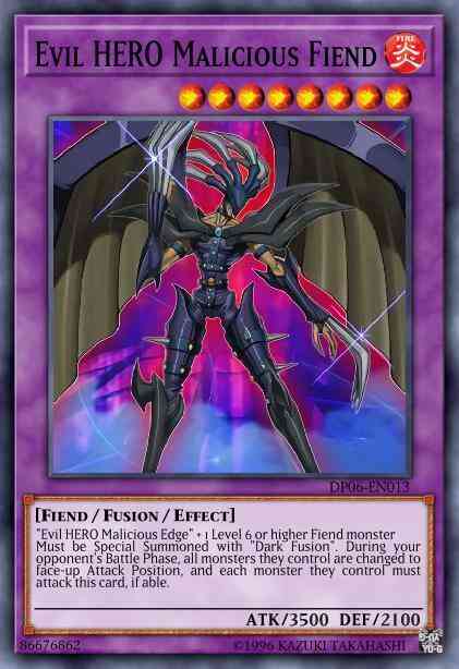 Evil HERO Malicious Fiend - DP06-EN013 - Ultra Rare - Unlimited