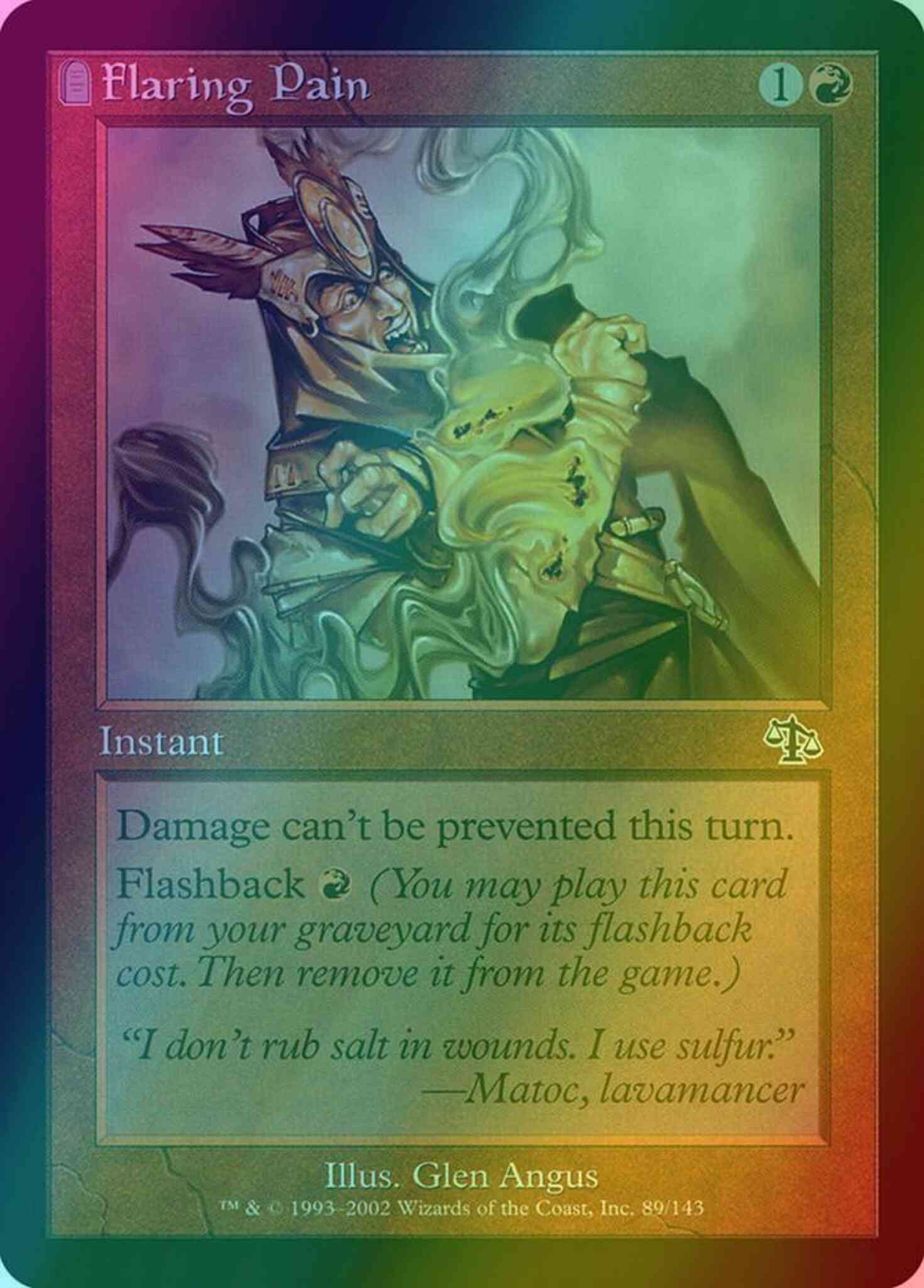 MTG 鋭い痛み/Flaring Pain 3枚セット FOIL ee2a9d18b4cfcff0c7b70eb9f59fd0