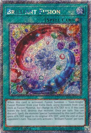 Brilliant Fusion - RA04-EN254 - Platinum Secret Rare - 1st Edition