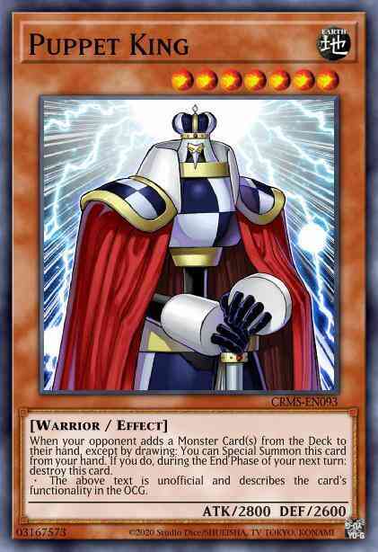 Puppet King - CRMS-EN093 - Secret Rare - 1st Edition