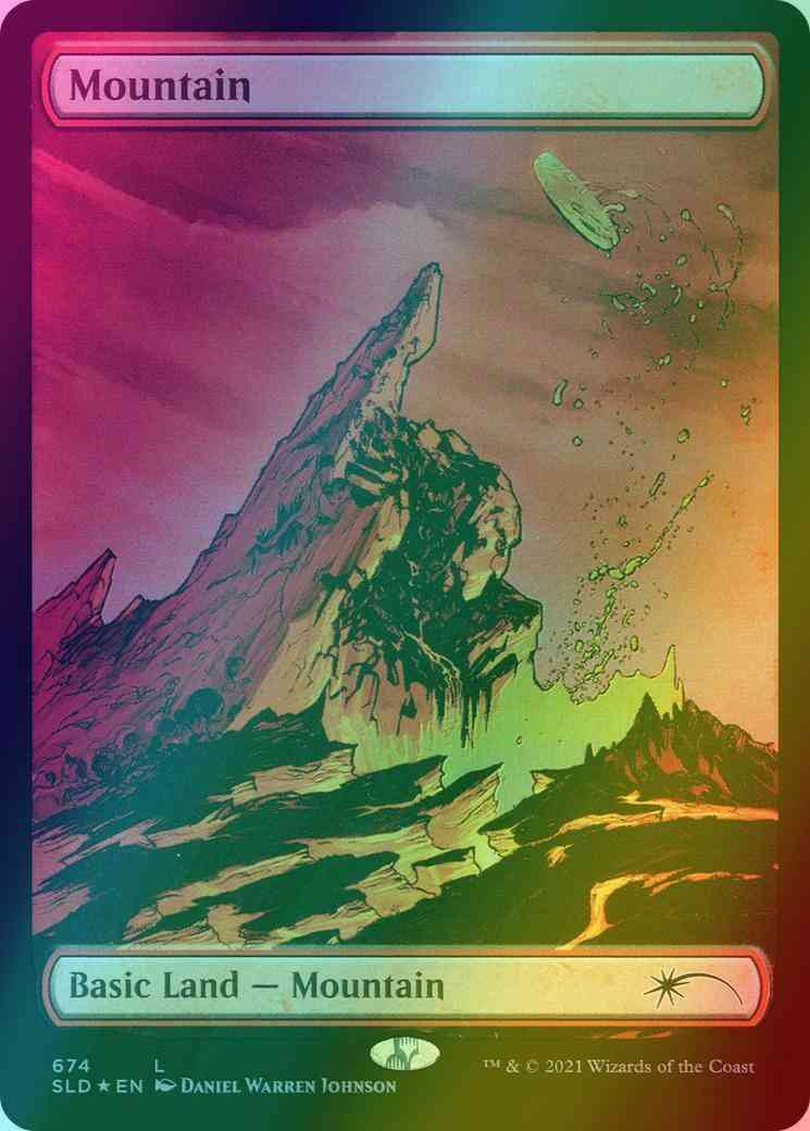 Mountain [0674] [Full Art] [Heads I Win, Tails You Lose] [Secret