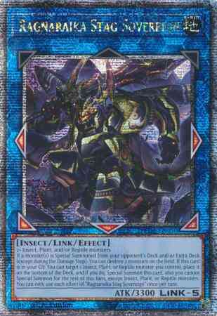 Ragnaraika Stag Sovereign - LEDE-EN050 - Quarter Century Secret Rare - 1st Edition