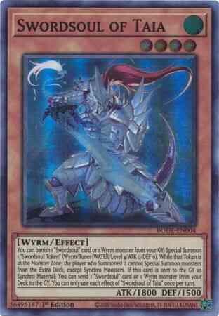 Swordsoul of Taia - BODE-EN004 - Super Rare - 1st Edition