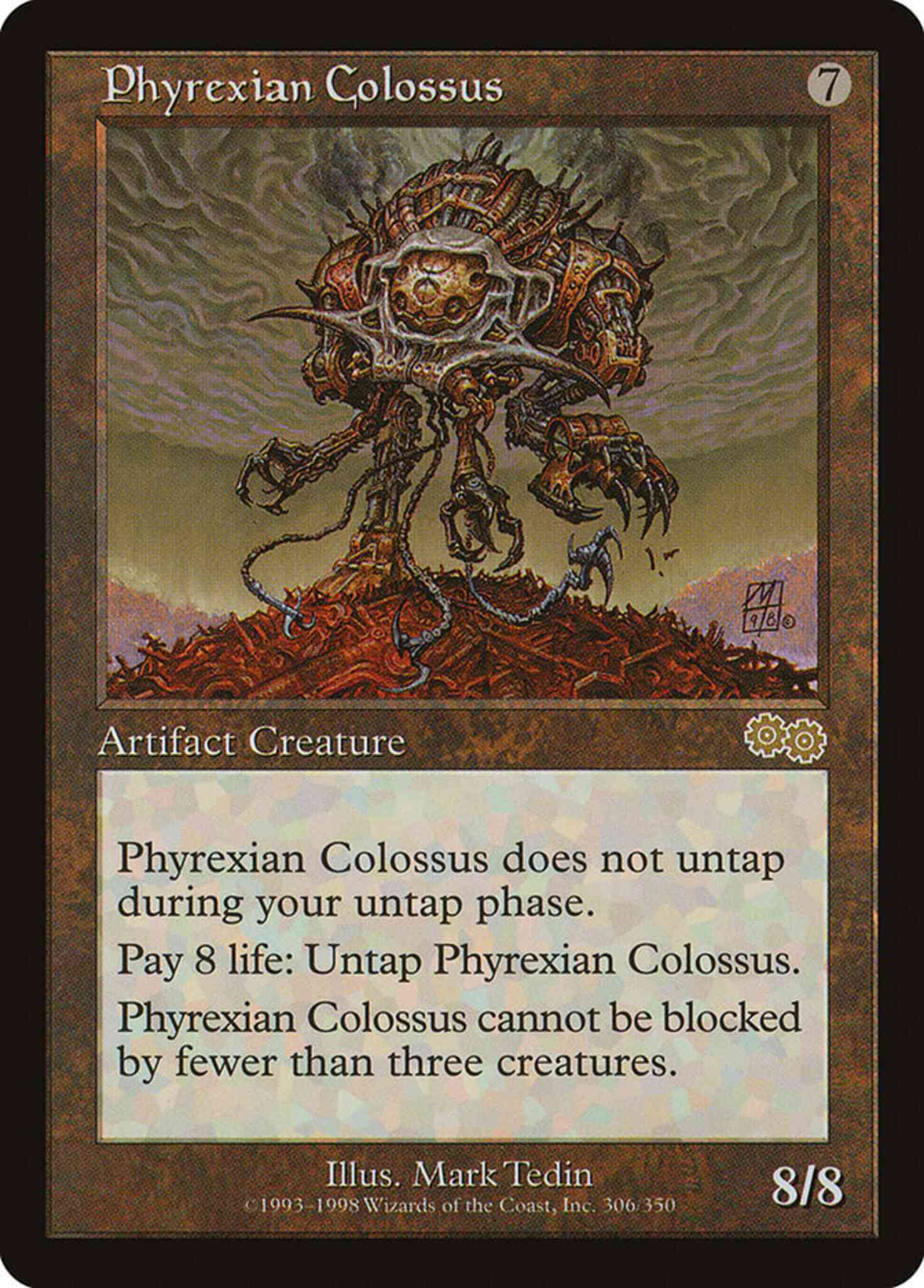 Phyrexian Colossus [305] [306] [Urza's Saga] [Non-Foil] – Face to