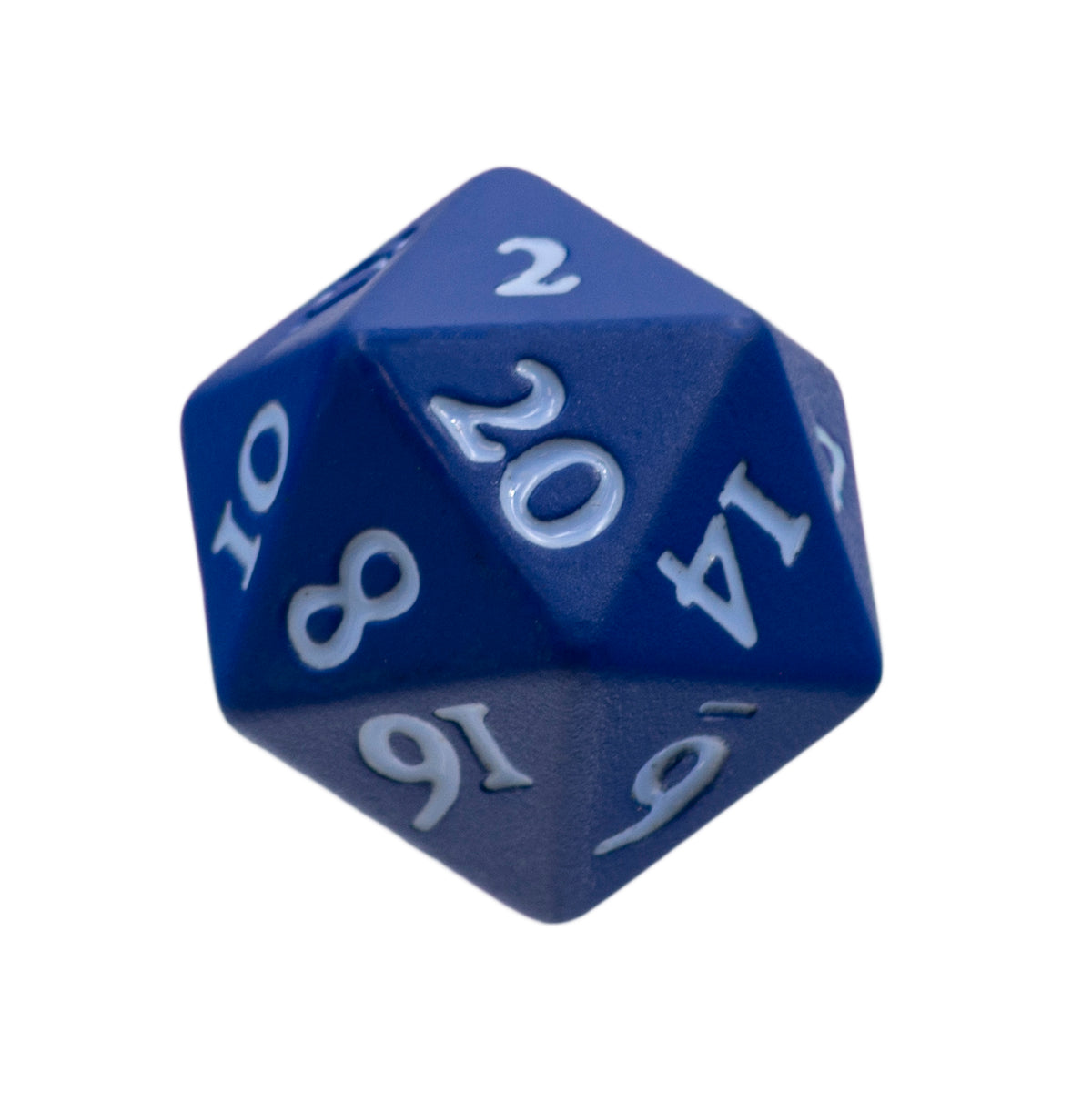 Ultra Pro Vivid Heavy Metal D20 Dice - Set of 2 - Blue