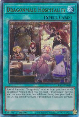 Dragonmaid Hospitality - RA03-EN068 - Prismatic Ultimate Rare - 1st Edition