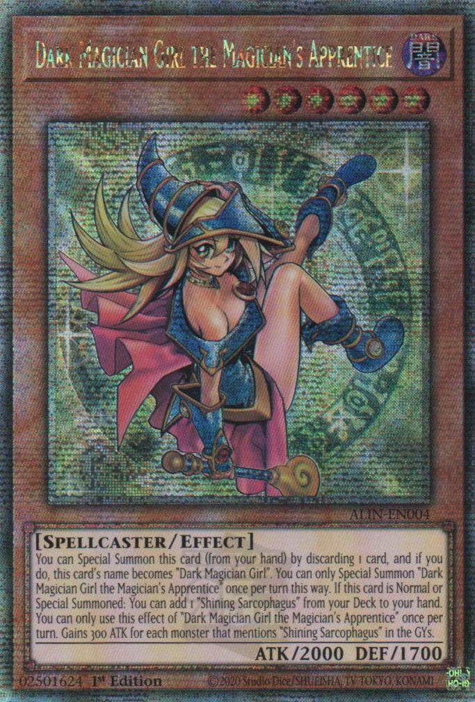 Dark Magician Girl the Magician's Apprentice - ALIN-EN004 - Quarter Century Secret Rare - 1st Edition