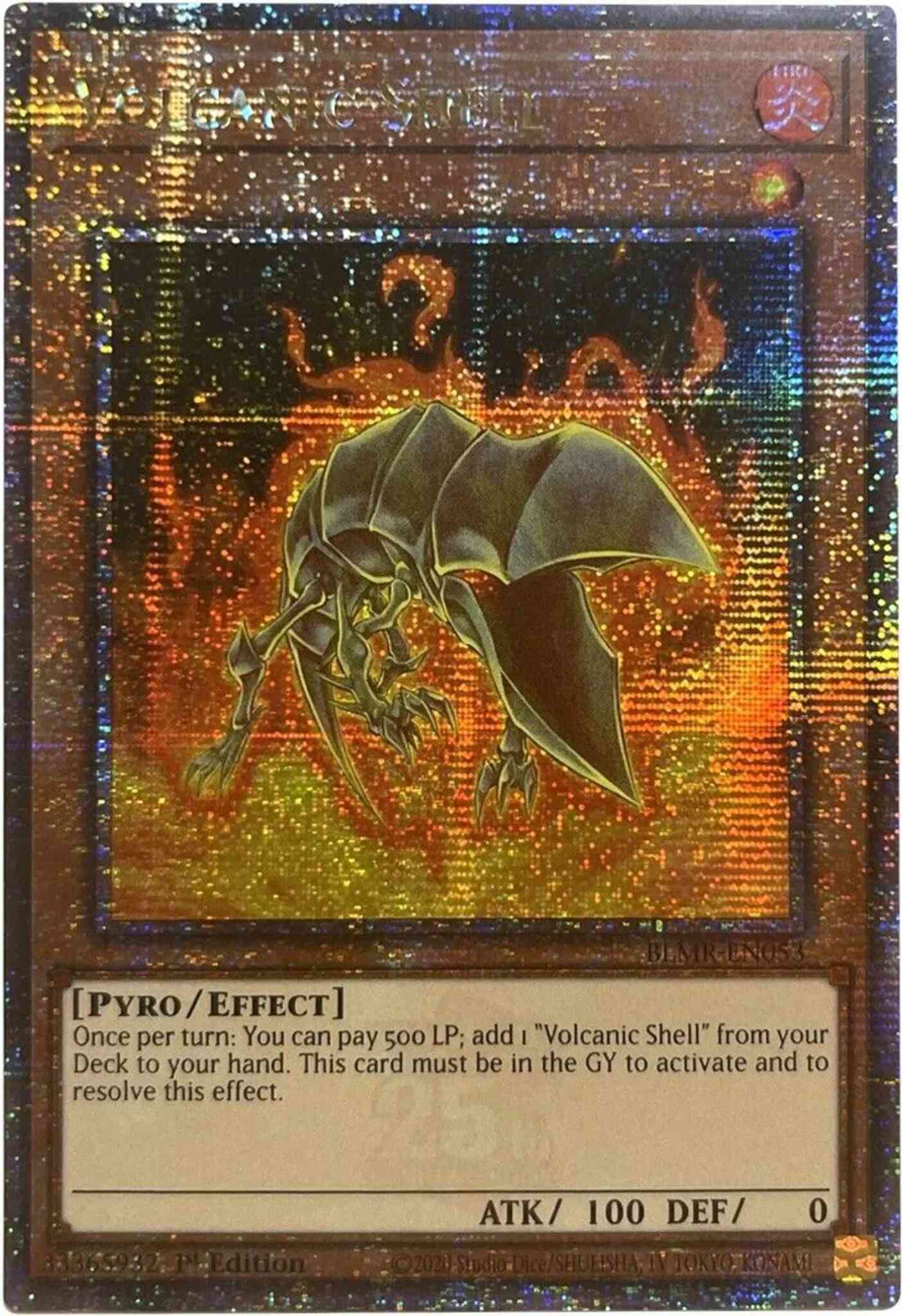 Volcanic Shell - BLMR-EN053 - Quarter Century Secret Rare - 1st Edition