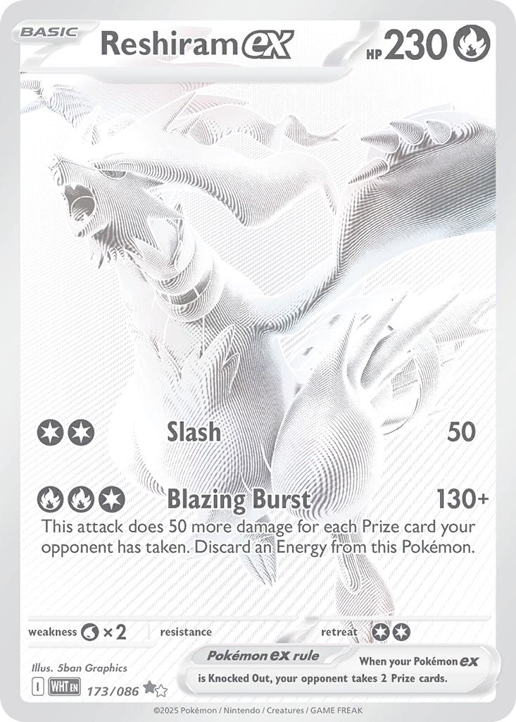 how do i know if pokemon card is first edition Reshiram ex - 173/086