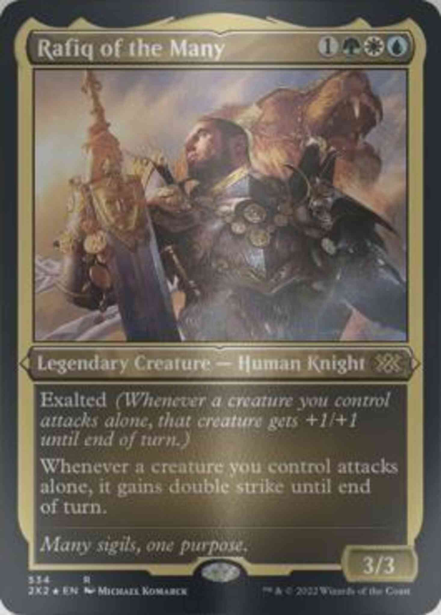 mtg rafiq of the many commander deck Shalai and Hallar +1/+1 COUNTERS Magic MTG Commander Deck