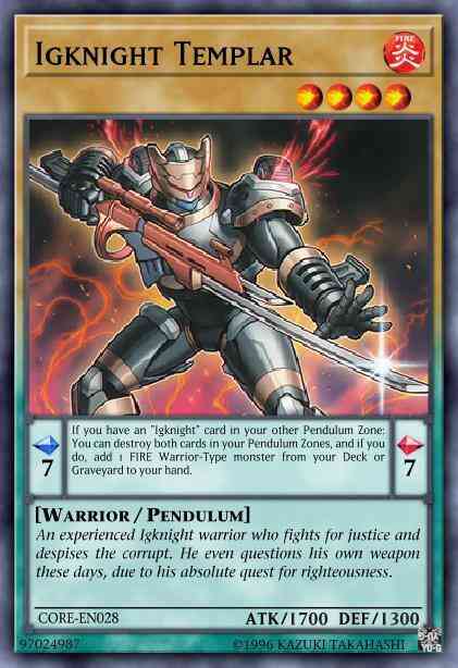 Igknight Templar - CORE-EN028 - Ultra Rare - 1st Edition