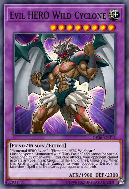 Evil HERO Wild Cyclone - DP06-EN011 - Ultra Rare - 1st Edition