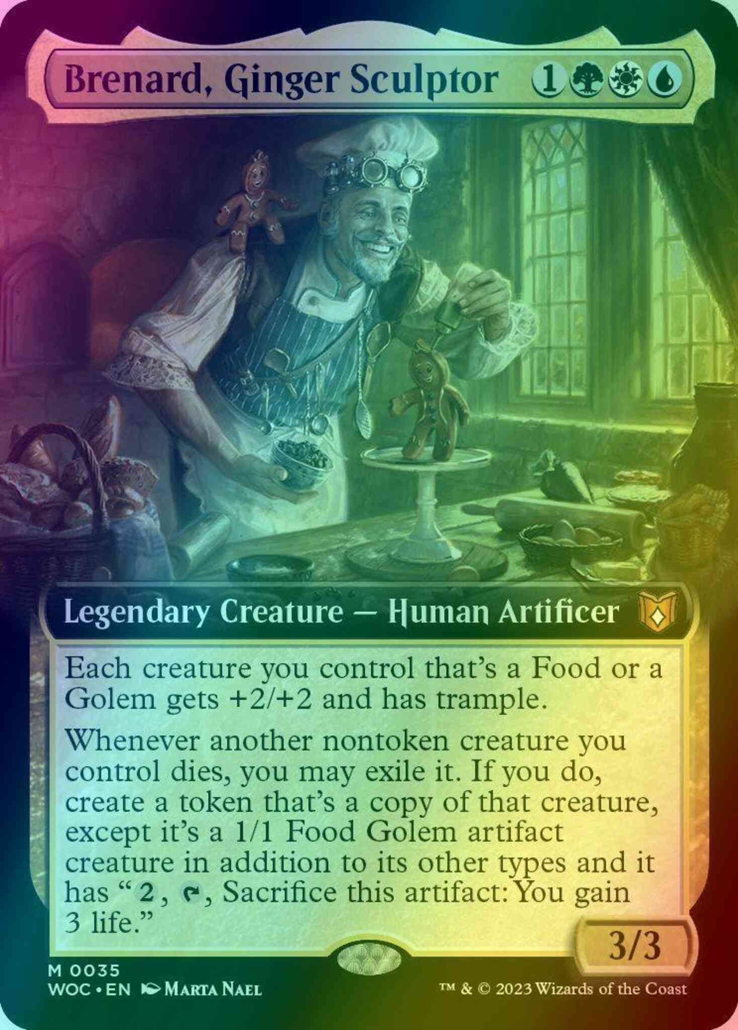 mtg brenard ginger sculptor commander deck Brenard, Ginger Sculptor [35] [Extended Art] [Wilds of Eldraine: Commander]  [Foil] – Face to Face Games