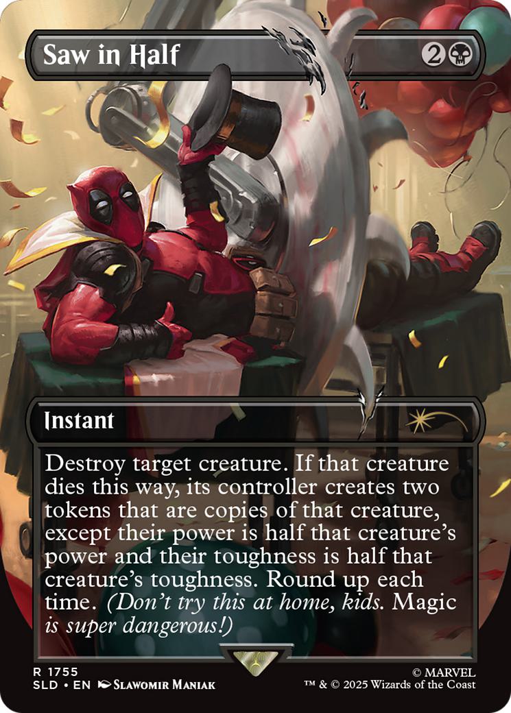 Saw in Half [1755] [Borderless] [Marvel's Deadpool] [Secret Lair