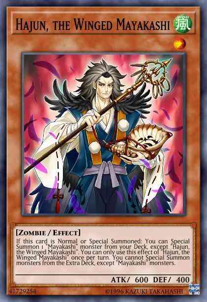 mayakashi card sleeves Hajun, the Winged Mayakashi - HISU-EN029 - Secret Rare