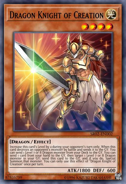 Dragon Knight of Creation - SR02-EN002 - Super Rare - 1st Edition