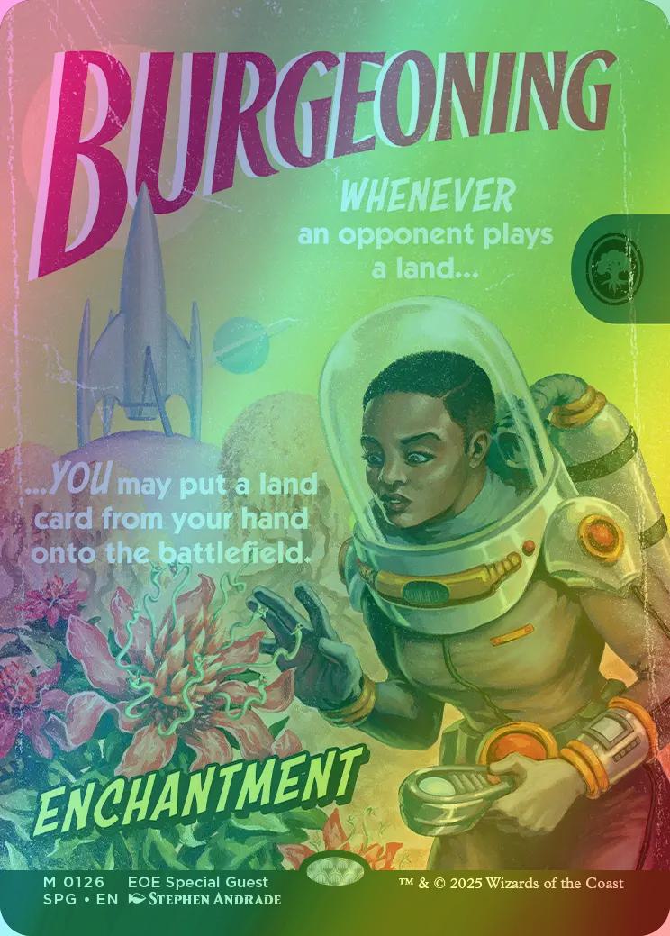 Burgeoning [126] [Borderless] [Special Guests] [Foil] – Face to Face Games