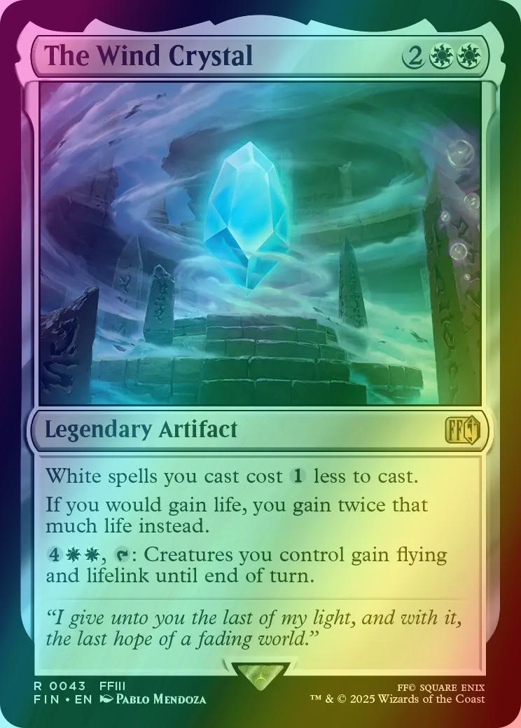 final fantasy crystal mtg Weeknight Prerelease - Tower Tournament twice that many +1/+1 counters are put on that creature instead. Final Fantasy's Elemental Crystal Are