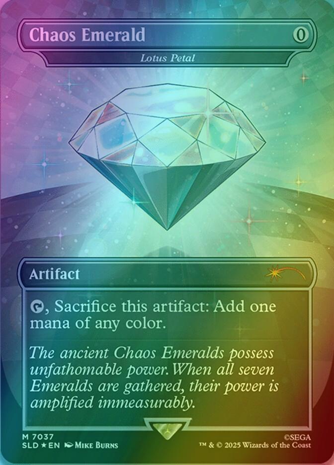 Chaos Emerald - Lotus Petal [7037] [Borderless] [Secret Lair