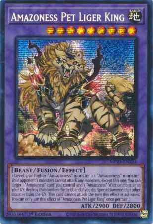 amazoness monsters Amazoness Pet Liger King - MP23-EN224 - Prismatic Secret Rare