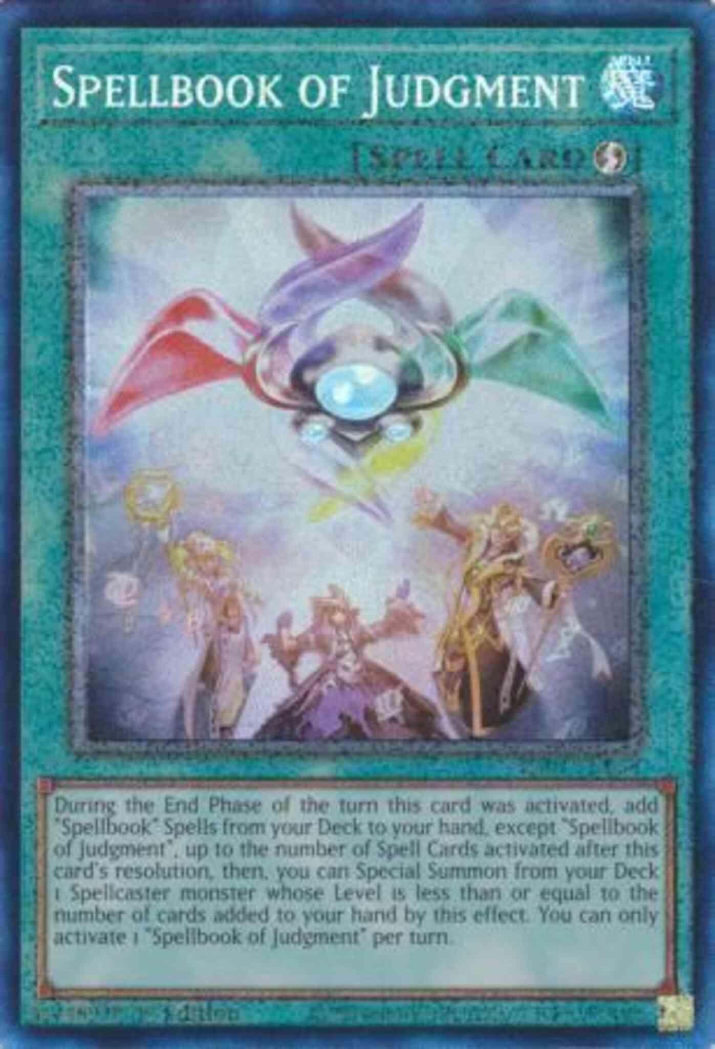 Spellbook of Judgment - RA01-EN054 - Prismatic Collector's Rare - 1st Edition