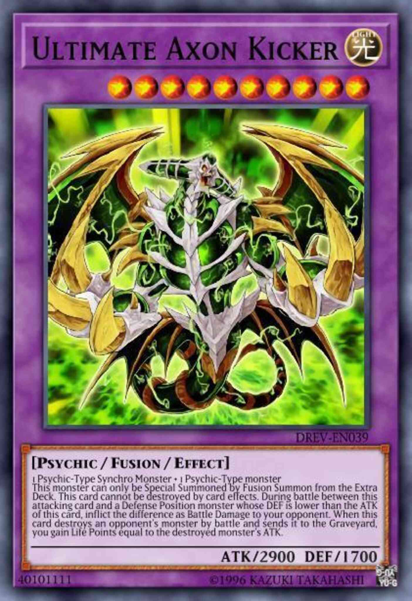 Ultimate Axon Kicker - DREV-EN039 - Super Rare - 1st Edition