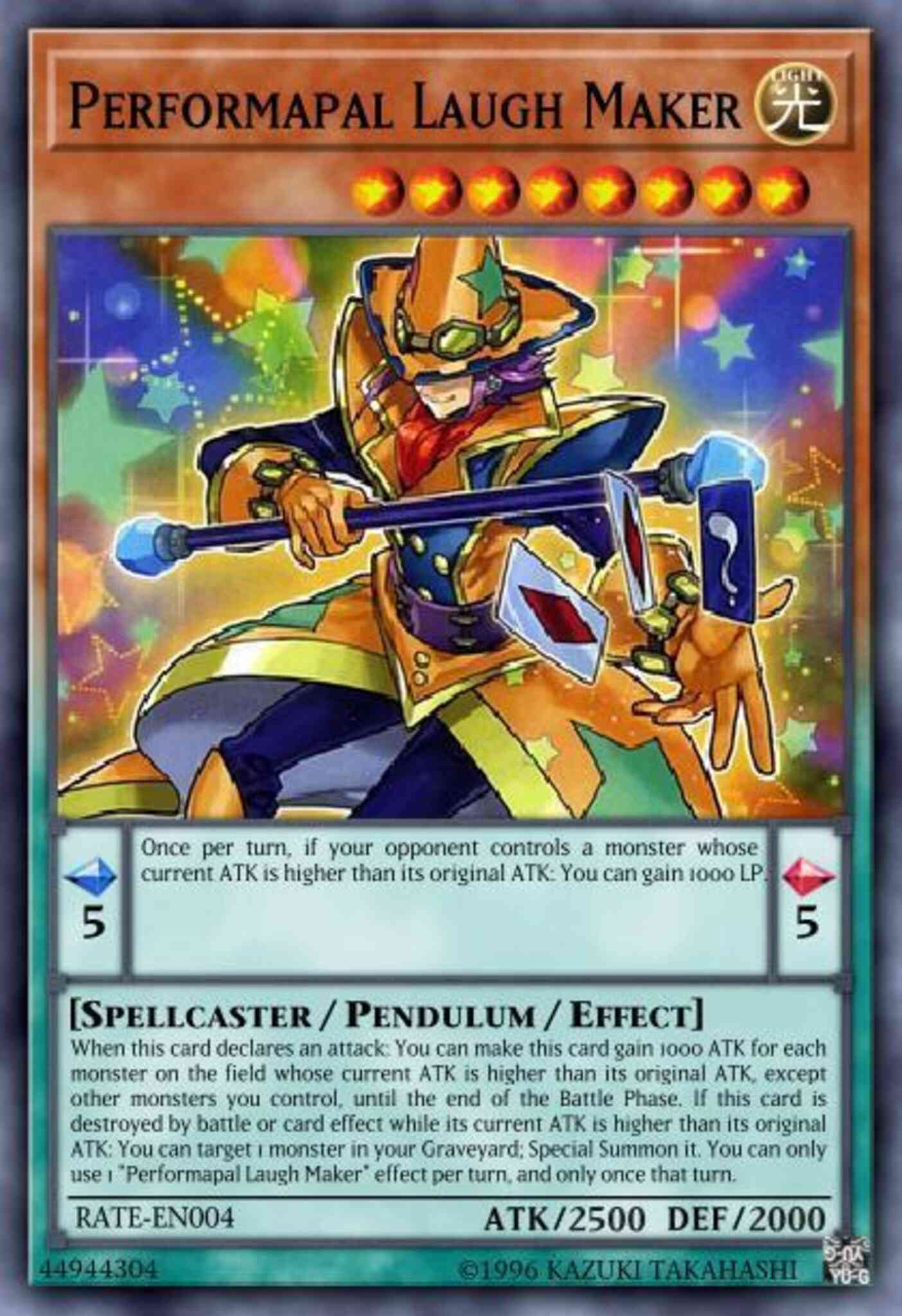 Performapal Laugh Maker - RATE-EN004 - Rare - 1st Edition