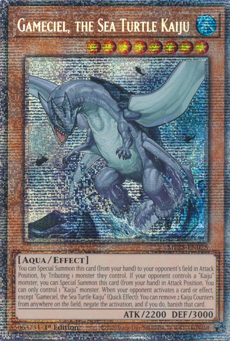 Gameciel, the Sea Turtle Kaiju - MP25-EN028 - Starlight Rare - 1st Edition