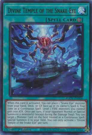 Divine Temple of the Snake-Eye - AGOV-EN056 - Ultra Rare - 1st Edition