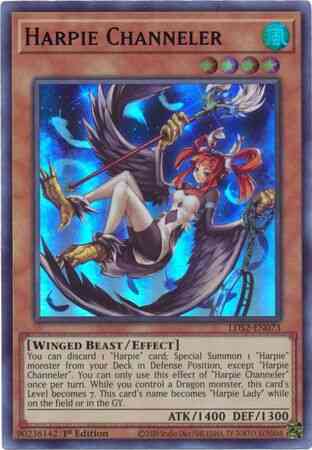 Harpie Channeler (Blue) - LDS2-EN073 - Ultra Rare - 1st Edition