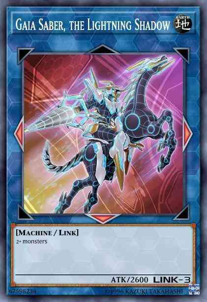 Gaia Saber, the Lightning Shadow - DUDE-EN022 - Ultra Rare - 1st Edition