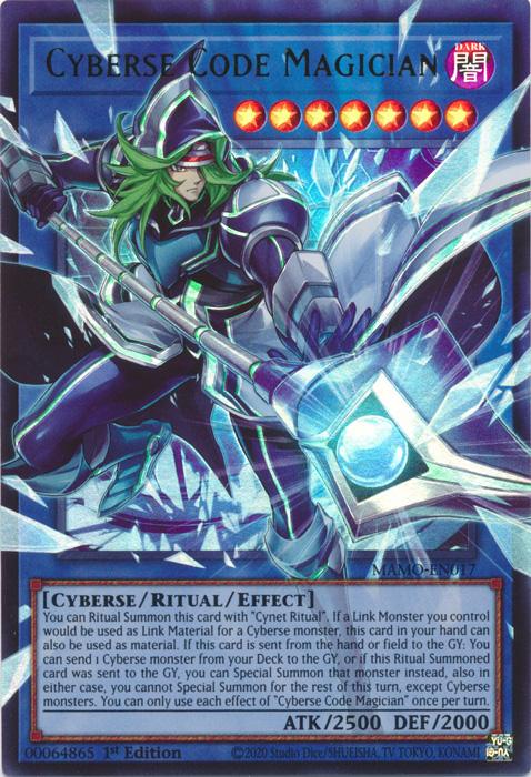 Cyberse Code Magician - Extended Art - MAMO-EN017 - Ultra Rare - 1st Edition