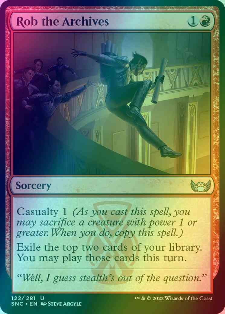 Rob the Archives [122] [Streets of New Capenna] [Foil]  Face to Face Games