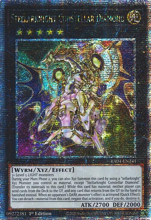 Stellarknight Constellar Diamond - RA04-EN241 - Quarter Century Secret Rare - 1st Edition